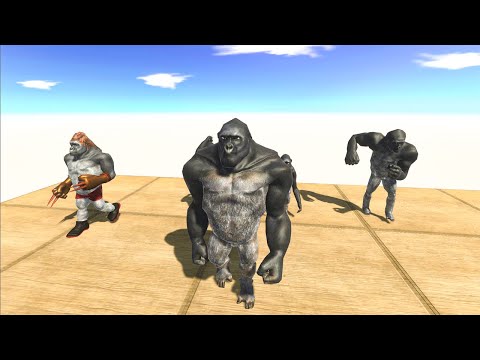 PRIMATE NEIGHBORS attack GORO - Animal Revolt Battle Simulator
