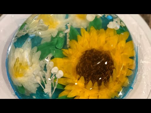 Sunflower Gelatin Art