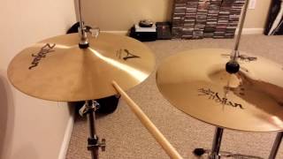 Video thumbnail for 14" Zildjian A New Beats vs. 14" Zildjian A Customs by RazeTheWeak