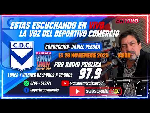 Emisión en directo de Club Comercio, Bingo Show Navideño..Santa Sylvina Chaco