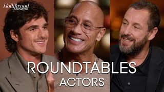 Adam Sandler, Dwayne Johnson, Jacob Elordi, Michael B. Jordan & More at the THR Actor Roundtable