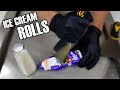 ASMR Milka Ice Cream Rolls Chocolate Christmas No Talking Sleep Tingles Mukbang Tapping Eating