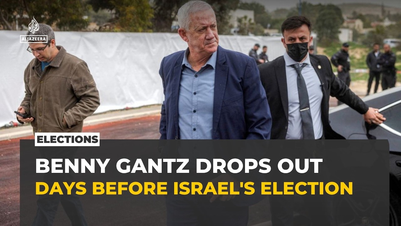 Video: Gantz withdraws from Israeli election eight days before Oct. 27 vote