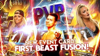 WWE SUPERCARD: FIRST BEAST FUSION PULL! | PVP REWARDS! | THE MIZ EVENT CARD!