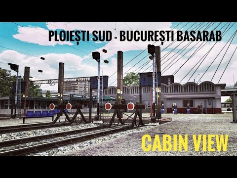 Train CABVIEW 🇷🇴 Ploiești Sud - Bucharest/București (Romania) on M300 - locomotive driver's view