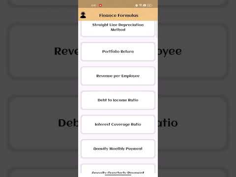 Finance Formulas video thumbnail