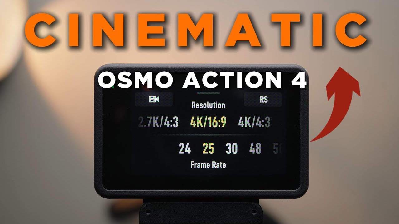 DJI Osmo Action 4 Cinematic Settings Tutorials No.1 (Step by Step)