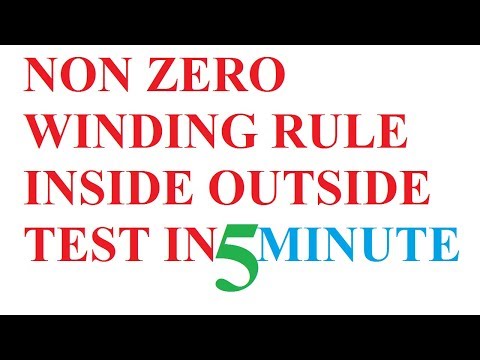 non zero winding rule in computer graphics | Inside Outside Test For Area Filling Algorithm