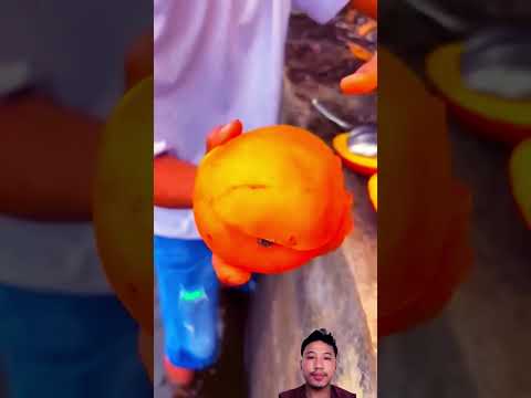 Delicious red apple cutting - Farm fresh ninja fruit cutting