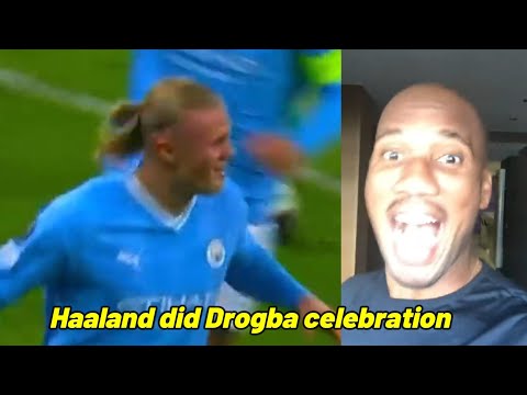 Haaland did Drogba goal celebration as he scores penalty against Young Boys