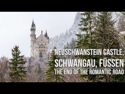 Castelo de Neuschwanstein, Schwangau, Füssen, Alpes Allgäu - Destaques do fim da estrada romântica