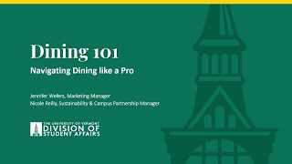 Campus Dining 101—UVM Virtual Summer Orientation