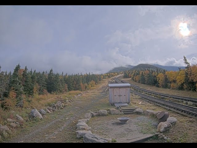 Live webcam view of Mount Washington Cog Railway Track Cam