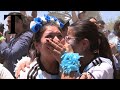 Argentina fans celebrate after winning the 2022 Fifa World Cup
