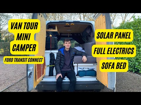 VAN TOUR of Mini Camper | Ford Transit Connect