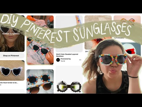   DIY Pinterest Beaded Sunglasses, 