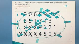 372 Mega Millions Winning Numbers Using a Very Low 22 Numbers Game Matrix and Friday's Draw...Wow!