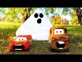 Halloween Disney Cars Lightning McQueen Mater Scared BIGGEST Ghost SURPRISE Kids Toys Pretend Play