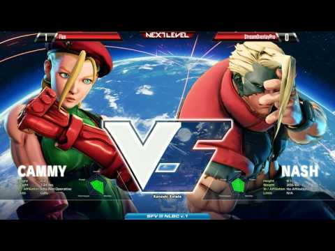 SFV/SF5: Next Level Battle Circuit V.1 - Flux (Cammy) vs StreamOverlayPro (Nash)