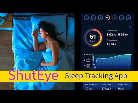Sleep monitoring app ShutEye app REVIEW  - compared to actual sleep study data