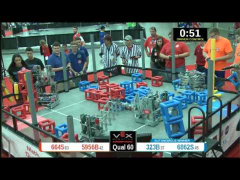 2015 VRC Math Q60 - 6645 5956B vs 323B 6862S - 48 to 59 - VEX Worlds 2015 - Math Division