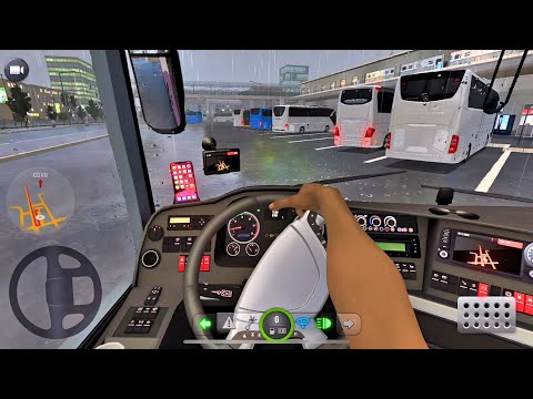 Bus Simulator Ultimate - Driving DELHI to LADAKH Mobile GamePlay | Passenger Bus Game | Driving Bus