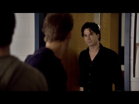 TVD 2x8 - Damon's going with Stefan to rescue Elena, Bonnie did a locator spell | Delena Scenes HD