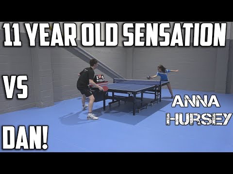 11 year old sensation Anna Hursey vs TableTennisDaily's Dan!