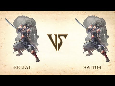 Belial (Mitsurugi) vs Saitoh (Mitsurugi) - Network Test Beta