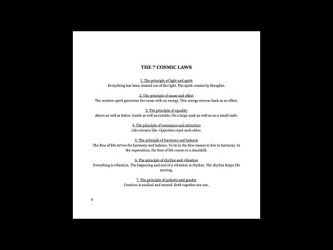 THE 7 COSMIC LAWS