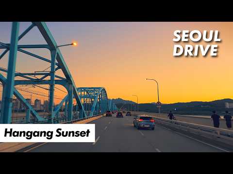 Lo-fi Jazz Hiphop Night Drive in Seoul 4K & City Bridges Night View 서울 드라이브 서울여행 야경 한강다리 강변북로