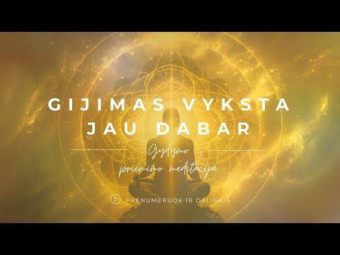 Gydymo priėmimo meditacija „Gijimas vyksta jau DABAR“