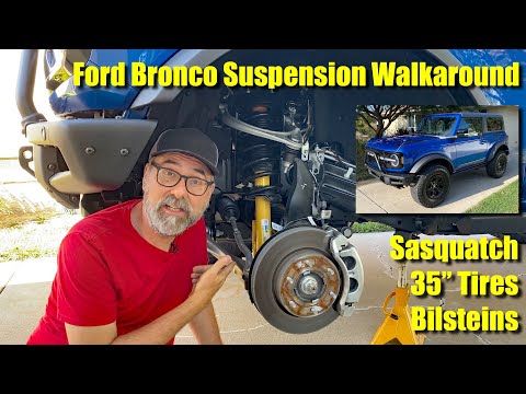 Thumbnail for 2021 Ford Bronco First Edition Suspension Walkaround: Sasquatch, 35” Tires, and More! by Toyota 4Runner, Toyota, SUV, Jeep, Car, Vehicle, Truck, Van, Ford Bronco