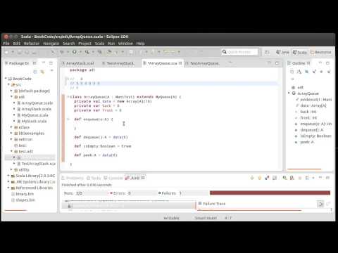 Array Based Queue And Test Driven Development Using Scala