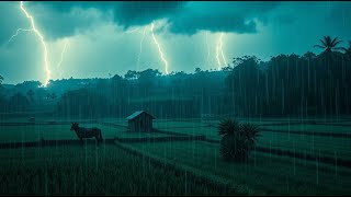 ⚡Realistic Rain & Thunder Ambience 🌧️ Nature’s Power for Meditation