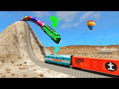 🚂Train vs😲Hill Climping Crashes | Part-3 | BeamNG.Drive