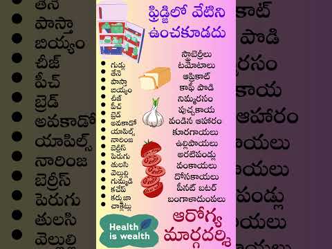 ఫ్రిడ్జ్ లో వేటిని పెట్టకూడదు #fridgecare #homefridge #foodcare #healthtips #healtthyfood #arogyam