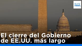 El cierre del Gobierno de EE.UU. se convierte en el más largo jamás registrado