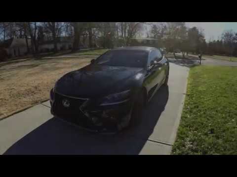 Walkaround Review of 2018 Lexus LS500 Fsport black with red int