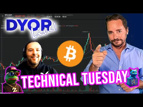 DYOR Live: Crypto Technical Tuesday - BTC Swoons, Sink or Swim?