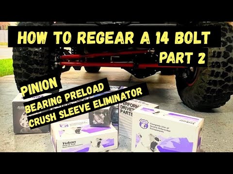 14 BOLT AXLE REGEAR AND PINION SET UP (part 2) - Project Maple Leaf Jeep Build (no. 9)