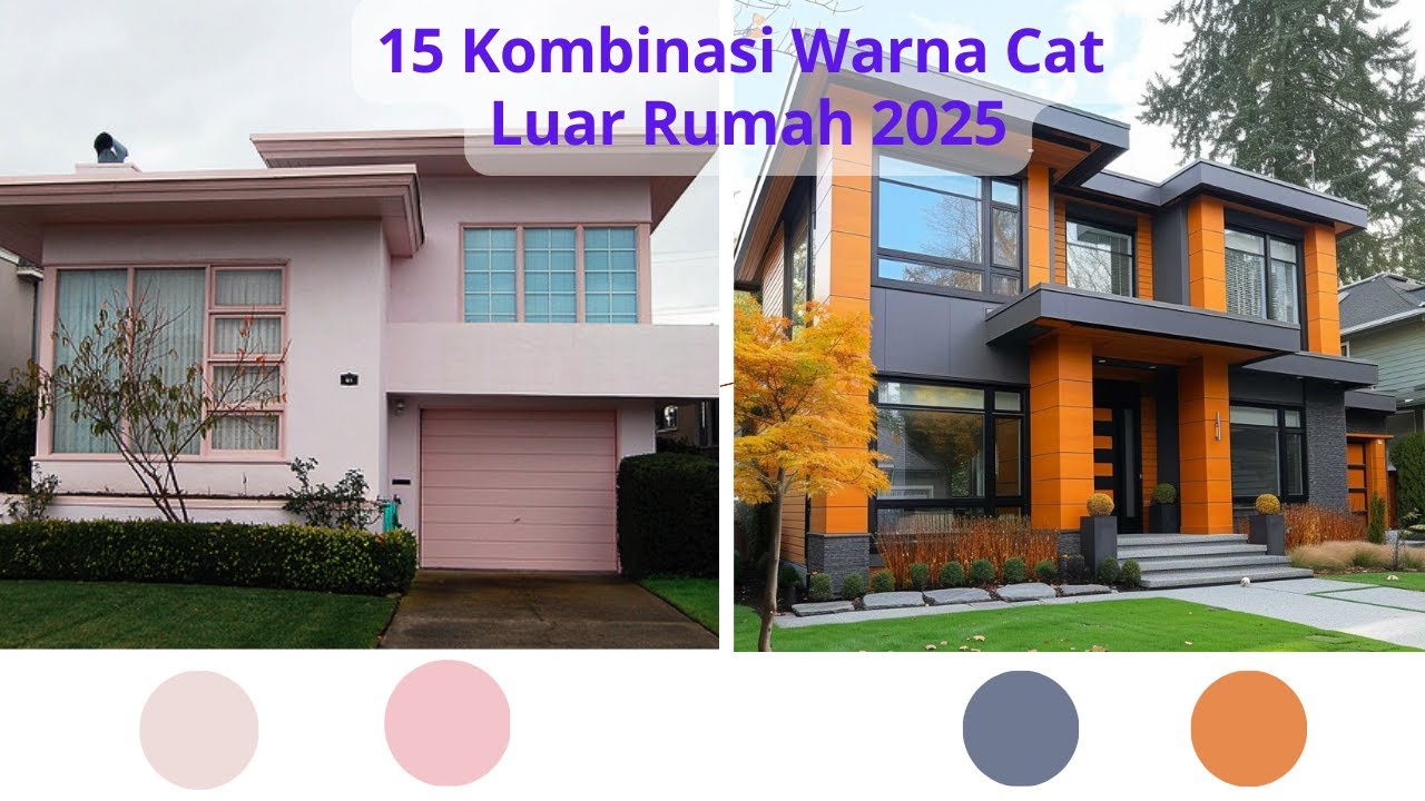 15 Kombinasi Warna Cat Tembok Luar Rumah Terbaik dan Modern 2025