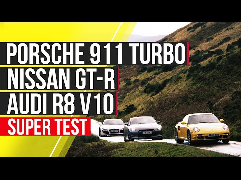 Porsche 911 Turbo vs Nissan GT-R vs Audi R8 V10