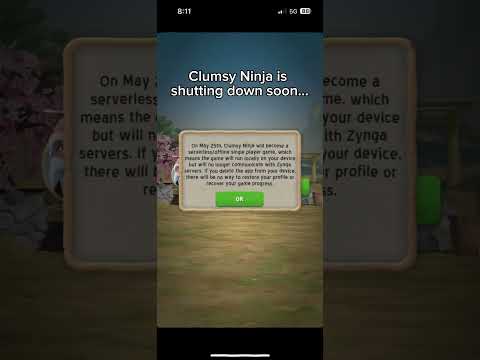 Clumsy Ninja is shutting down soon… #mobliegaming #mobile #shuttingdown #legend #clumsyninja #rip
