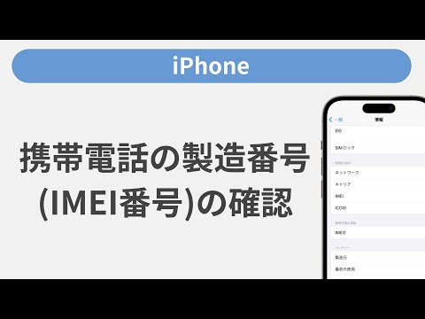 IMEI 番号を確認する: 携帯電話の ID をオンラインで確認します