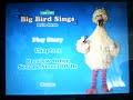 Sesame Street Big Bird Sings DVD Walkthrough 2005