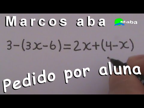 EQUAÇÃO DO PRIMEIRO GRAU - Aula 04 (Pedido por aluna) Video
