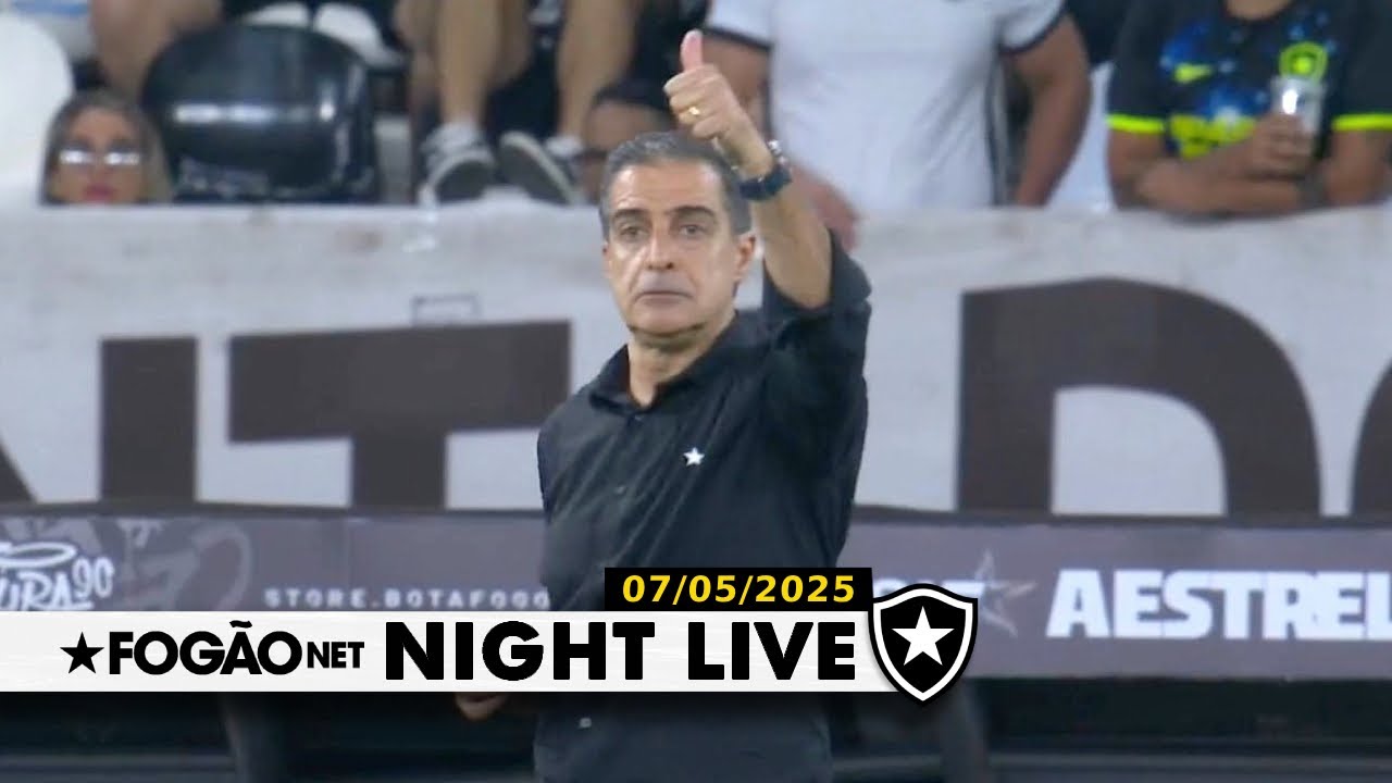 NIGHT LIVE | Renato Paiva continua prestigiado no Botafogo após críticas da torcida