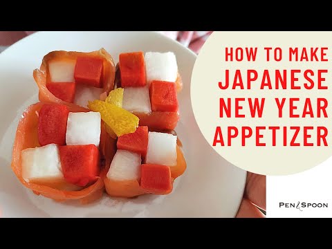 How to make Japanese radish appetizer(arranged yuzu daikon) | ゆず大根のアレンジ・市松巻きの作り方