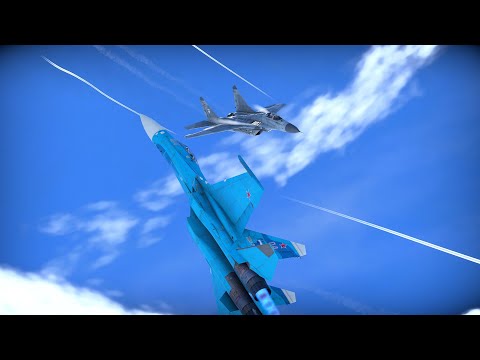 War Thunder | MIG-29G VS SU-27SM NATO VS Russia dogfight!